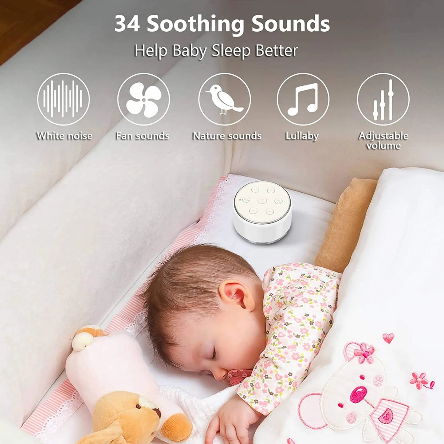 Moon Hush Portable Sleep Sound Machine